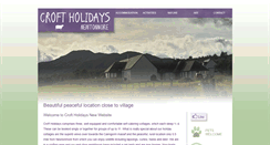 Desktop Screenshot of croftholidays.co.uk
